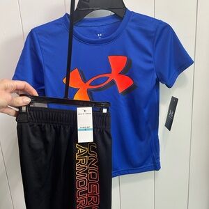 NEW! Under Armour Boys Shirt & Shorts Set - 5